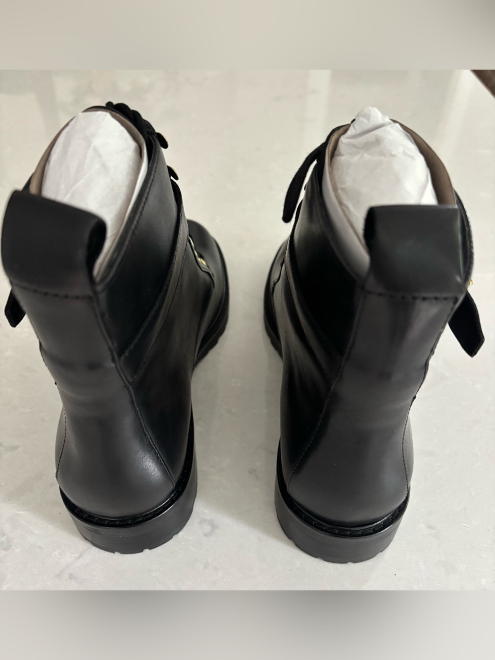 Ralph Lauren Elridge Black Boots, Size 10 - Picture 4 of 8